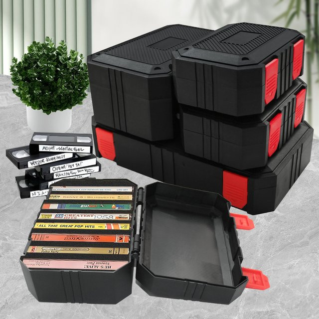 FNICEL Kunststoff-Organizer-Box in Schwarz für Werkzeuge und Hardware-Zubehör - Bild 1