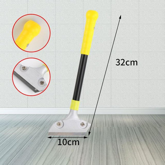 Supermarket GO Spezialreinigungsmesser mit Edelstahl-Glas-Klinge in Transparent und Silber zur Entfernung von Kleber und Schmutz auf Glas, Marmor und Boden - Bild 1