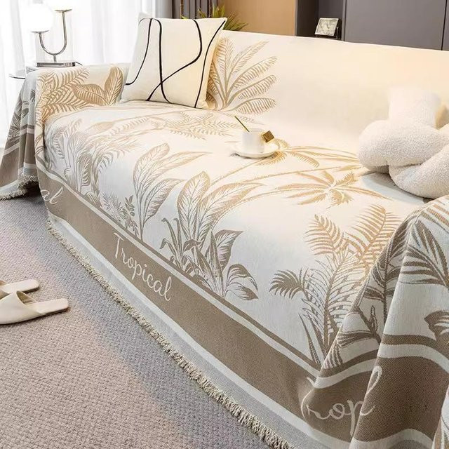 Super Six Chenille Sofaüberwurf mit floralem Muster, B/H: 180 x 130 cm - Bild 1