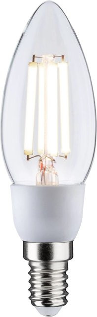Paulmann LED Leuchtmittel E14 Kerzenform Neutralweiß 2,5 W mit sichtbarem Filament, Durchmesser: 35 mm, Höhe: 113 mm - Bild 1