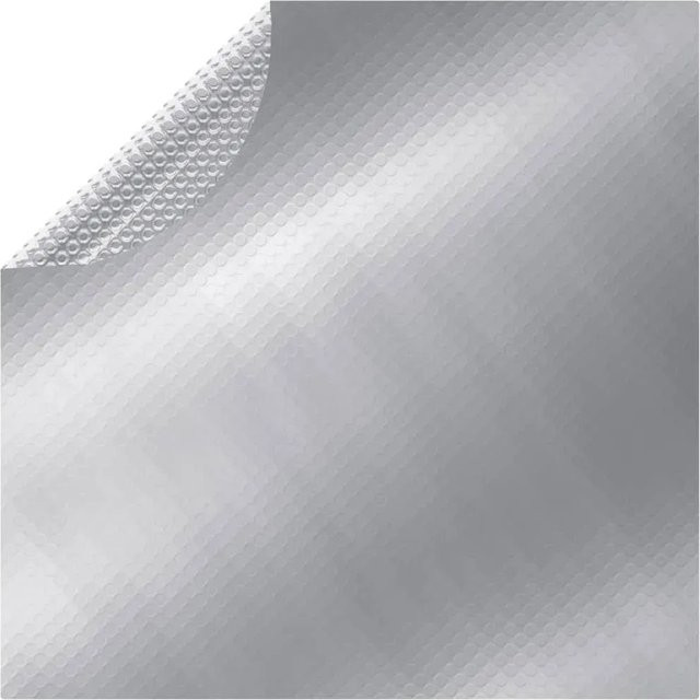 vidaXL Solar Poolabdeckung aus PE in Silber für runde Pools mit 488 cm Durchmesser - Bild 1
