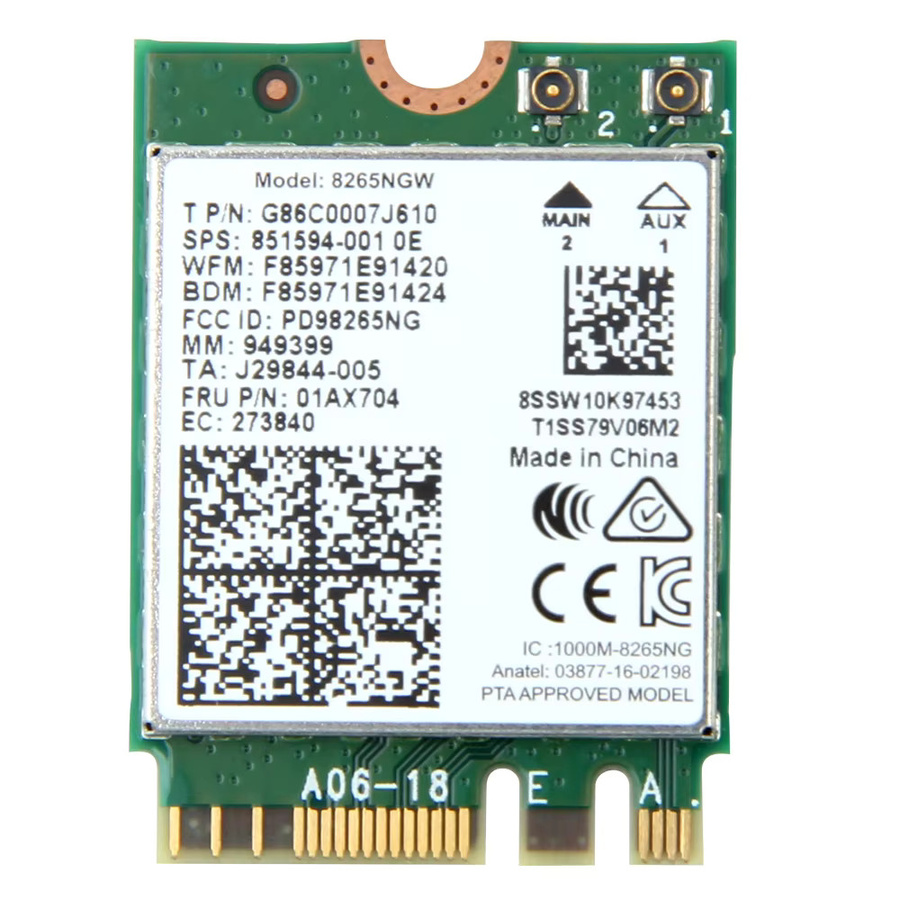 Intel 8265 AC8265NGW M.2 Dual Band WiFi 5 und Bluetooth Netzwerkadapter für Windows 7/10/11 - Bild 6