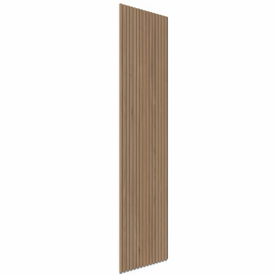 Denpanels Akustikpaneel Wandverkleidung Walnuss Natur auf Akustikfilz Schwarz, Breite: 60 cm, Höhe: 240 cm - Bild 2