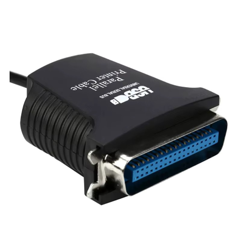 USB-zu-Parallel-Druckerkabel mit 36-poligem Adapter in Schwarz - Bild 5
