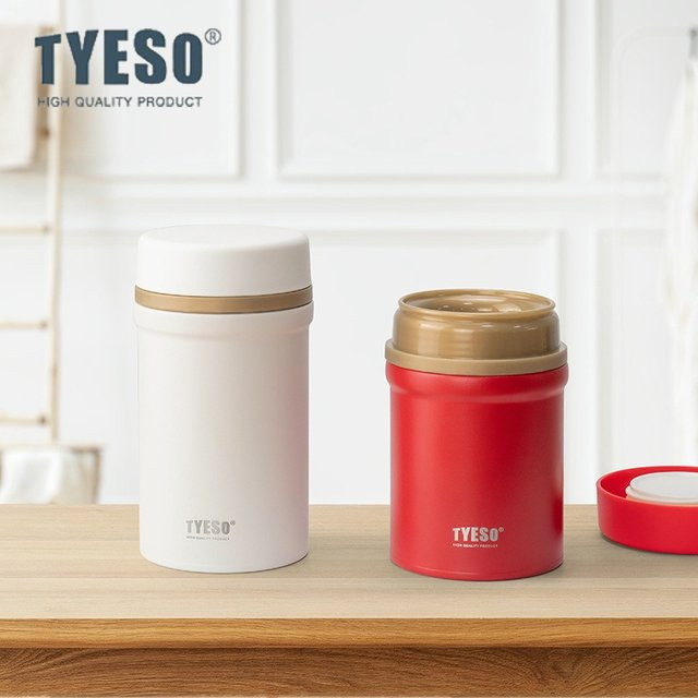 TYESO Thermobehälter aus 316 Edelstahl in Blau, Vakuum-Isolierflasche für Heiß- und Kaltgerichte, 450ml oder 600ml - Bild 1