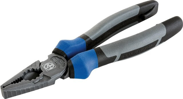 LUX-TOOLS PRO Kraft-Kombizange aus Stahl mit 3K-Griffen, Multicolor, Länge: 180 mm - Bild 1