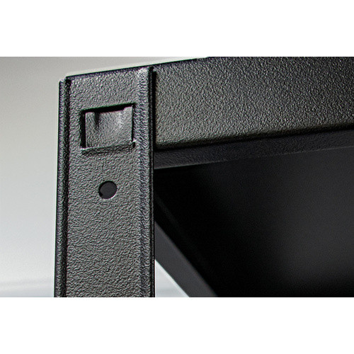 SCHULTE REGALWELT Stecksystem-Grundregal aus Metall in Schwarz, B/T/H: 180 x 90 x 40 cm - Bild 1