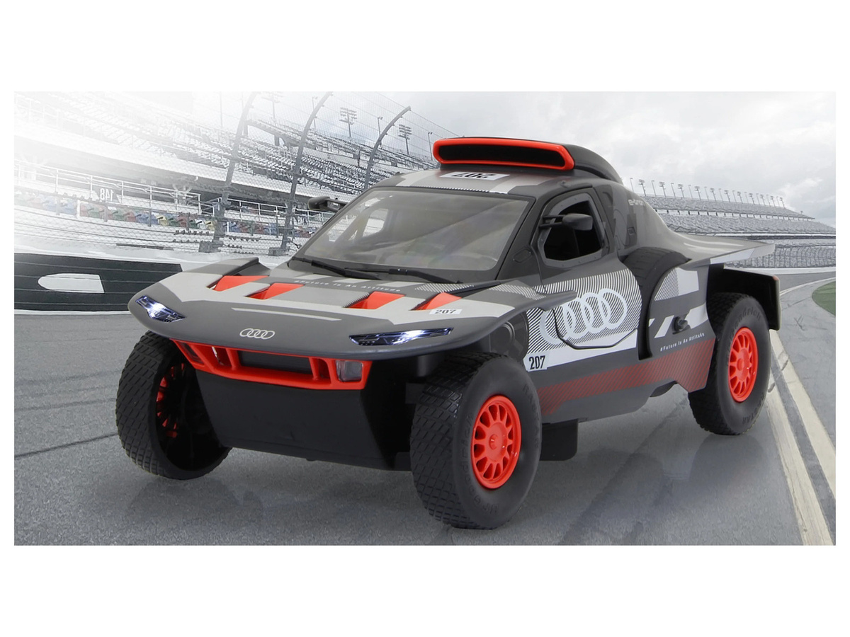 JAMARA Audi RS Q e-tron E2 Rallye Modell Maßstab 1:14 schwarz - Bild 3