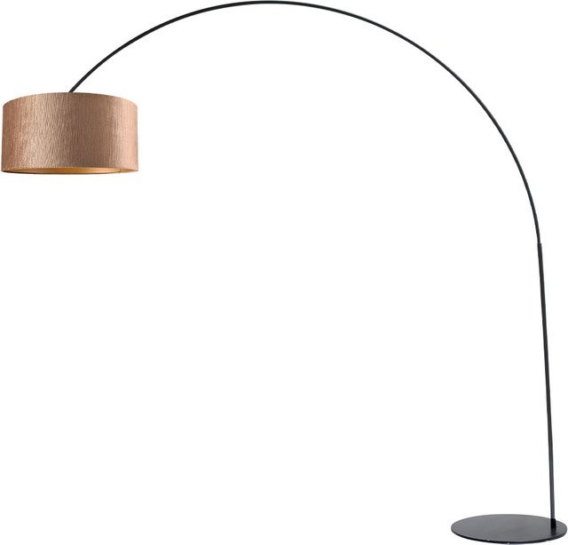 Masterlight Arch XXL Bogenleuchte in Schwarz matt mit Ritz Bronze Details - Bild 1