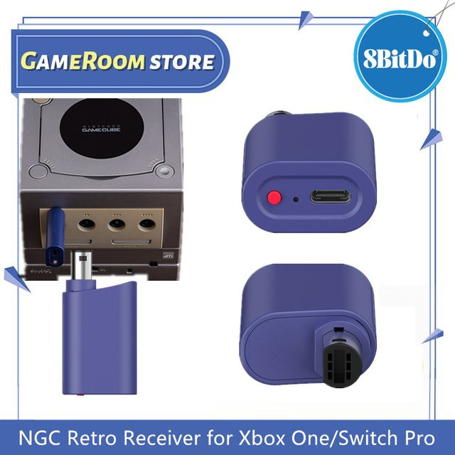 8Bitdo NGC Retro Receiver Wireless Adapter für Xbox One, Xbox Series, Switch Pro und Wii U Pro sowie PC Windows - Bild 1