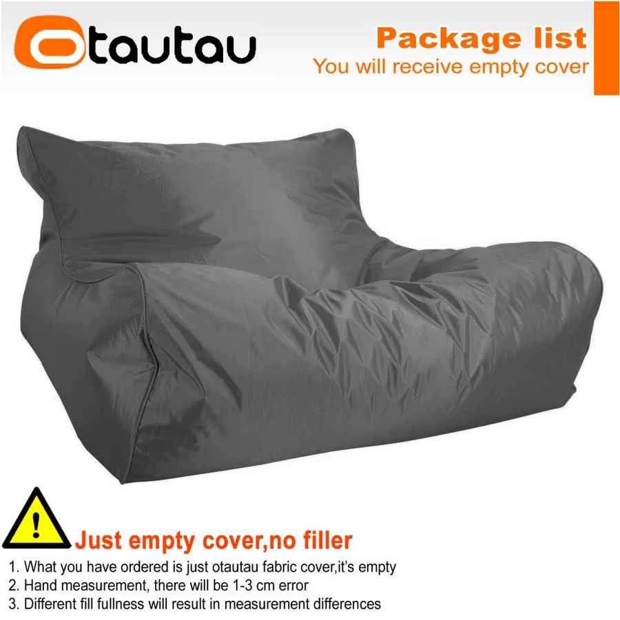 OTAUTAU Schwimmender Sitzsack Pouf Liegebezug SF019 in Grün, Wasserdichtes Sofa Bett für das Schwimmbad - Bild 3