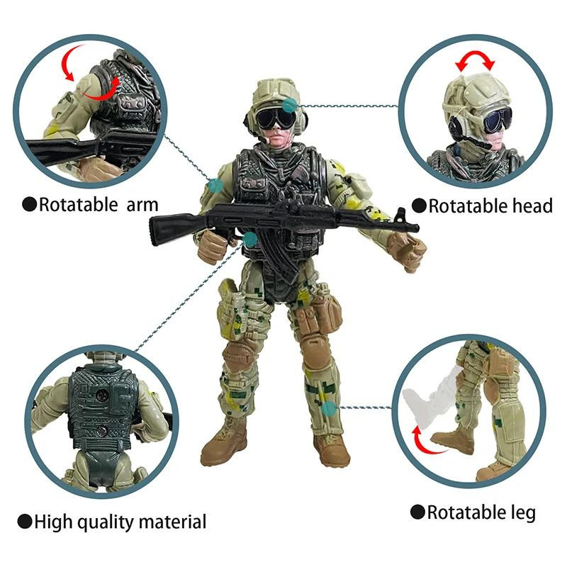Yiran toy 1 Soldaten-Set Militär Action Figur Fallschirm Spielzeug - Bild 1