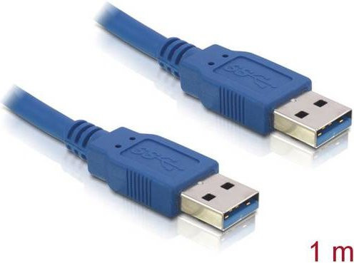 Delock USB 3.2 Gen1 Kabel USB-A auf USB-A, Blau, Länge: 1,00 m - Bild 1