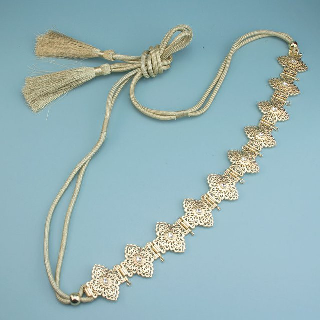 Sunspicems Taillenkette, Gold, Kristall, Damen - Bild 1