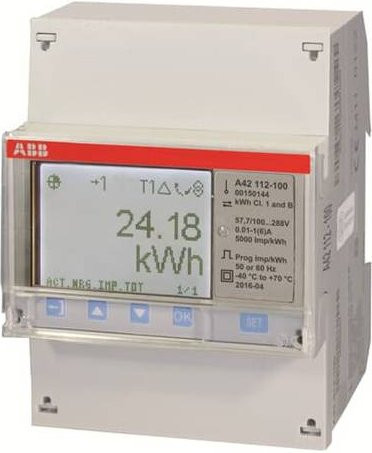 ABB A42 112-100 2CMA170510R1000 Wechselstromzähler in Weiß - Bild 1