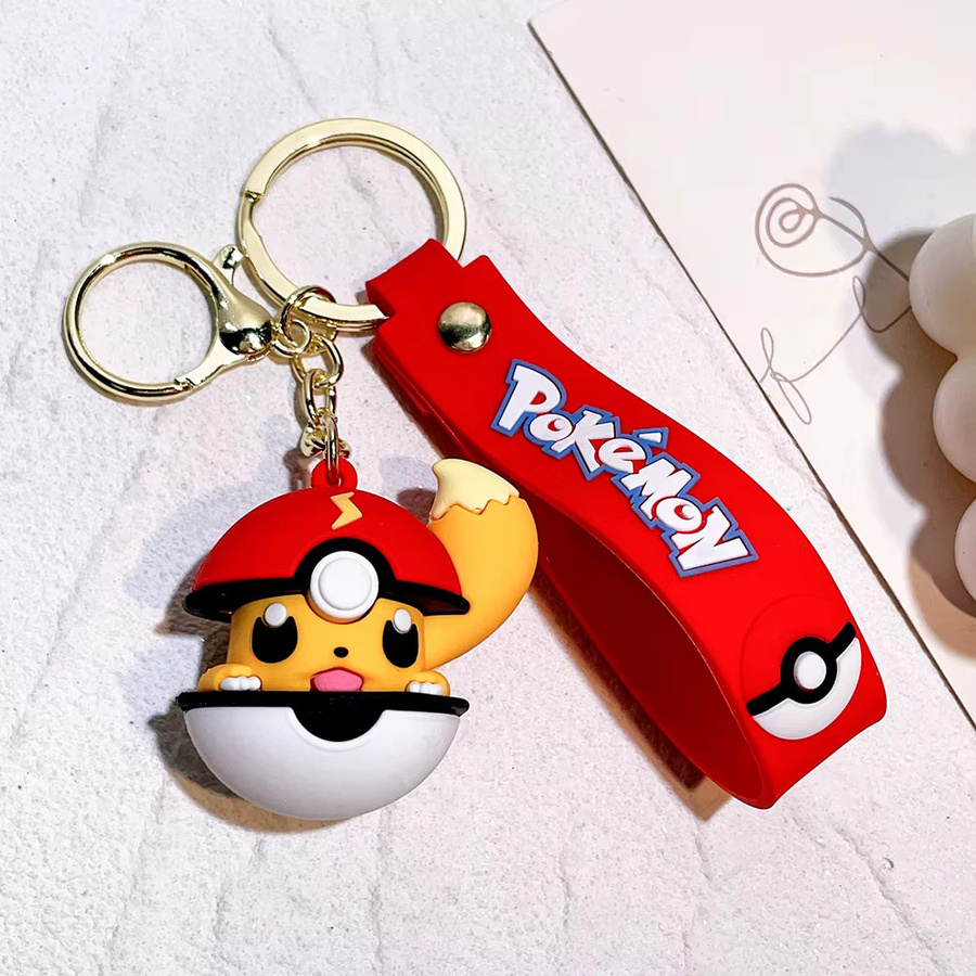Potdemiel Schlüsselanhänger Pikachu Pokéball, Cartoon-Anhänger - Bild 3