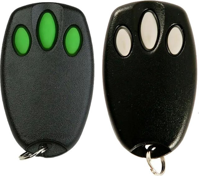Merlin Garagentor Fernbedienung Rolling Code 433,92 MHz Schlüsselanhänger in Schwarz und Grün für C945 C943 C940 C840 1A5639-7 - Bild 1