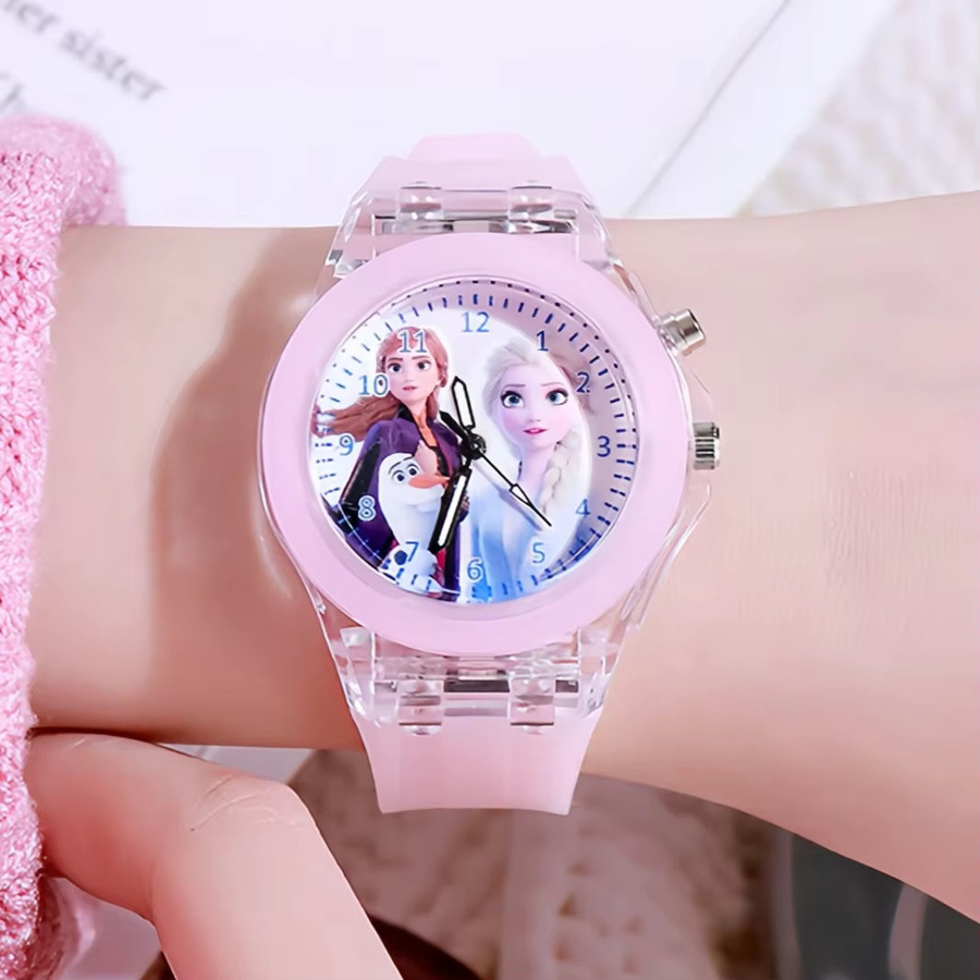 Disney Kinderuhr, Frozen Prinzessin Elsa, Silikonarmband, Mädchen - Bild 2
