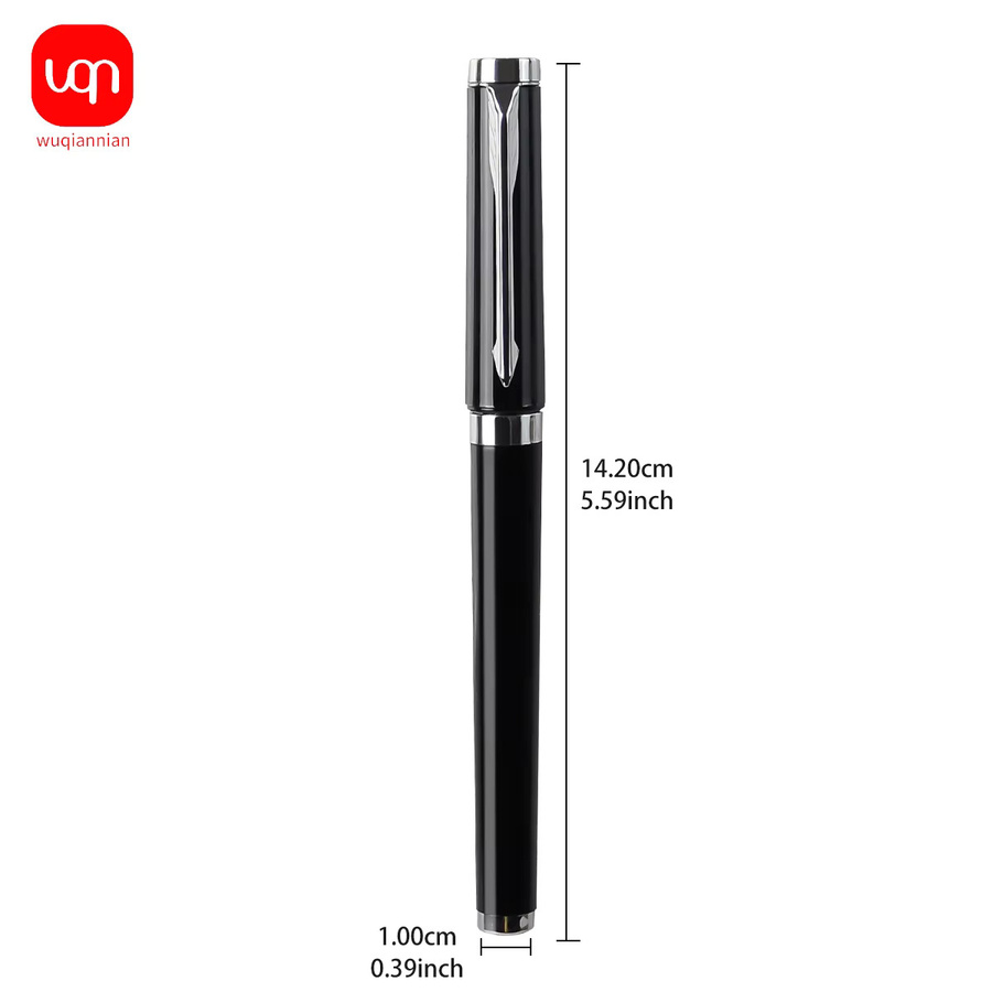 WQN Gelstift Schwarz 0,7 mm Spitze im 4er oder 8er Set für Schule und Büro - Bild 3