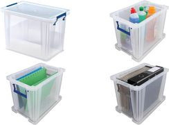 Fellowes ProStore Aufbewahrungsbox aus transparentem Kunststoff, 18,5 Liter - Bild 1