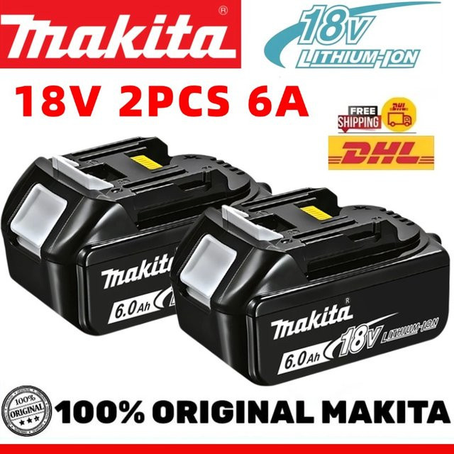 Makita Li-Ion Akku 18 V, 6,0 Ah, Schwarz - Bild 1