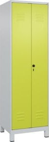 C+P Wäsche- und Kombispinde Classic PLUS mit 2 Abteilen, Viridingrün, H x B x T: 195 x 60 x 50 cm - Bild 1