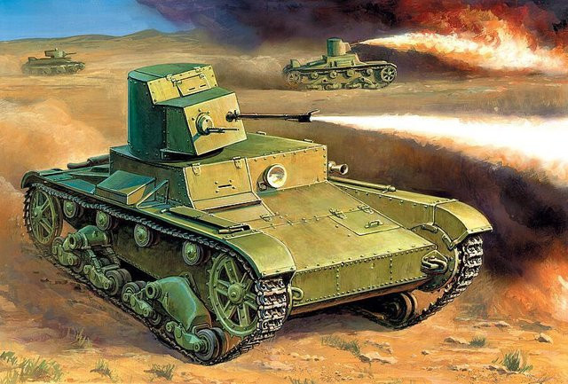 Zvezda T-26 Flamethrower, Fahrzeug, 1:35, Grün - Bild 1