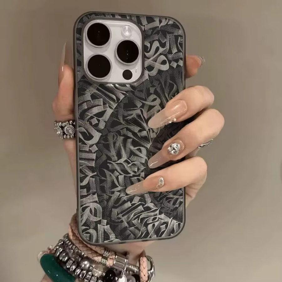 Potdemiel Handyhülle Pokras Totem Design Lampas Graffiti Wellmuster für iPhone 17 16 15 14 13 12 11 Pro Max Plus Matte Cover - Bild 4