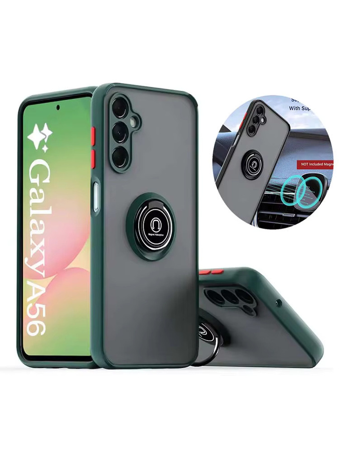 Samsung Handyhülle mit Ring-Ständer und Stoßschutz in Rot für A56 A55 A35 A14 A15 A25 A05S A24 A34 A04S A13 A33 A52S A32 A54 A53 A73 A31 A23 - Bild 7