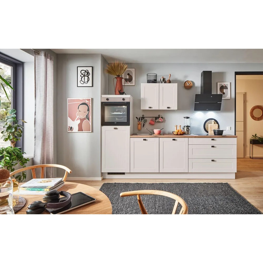 PINO Küchenzeile Kaschmirgrau Matt mit Geräteschrank, Breite: 280 cm, Höhe: 174 cm, Tiefe: 60 cm - Bild 2