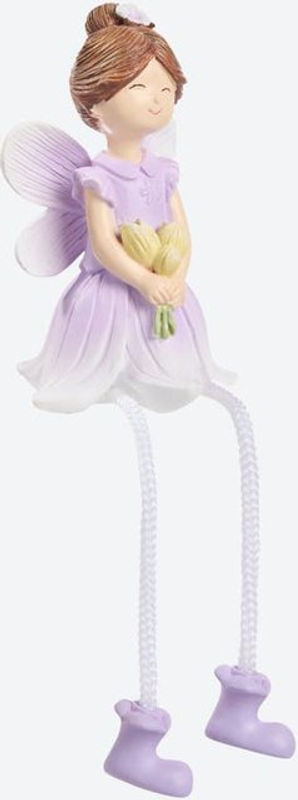 Deko-Kantenhocker Fee in Lila, B/T/H: 5 x 4,5 x 7,5 cm - Bild 1