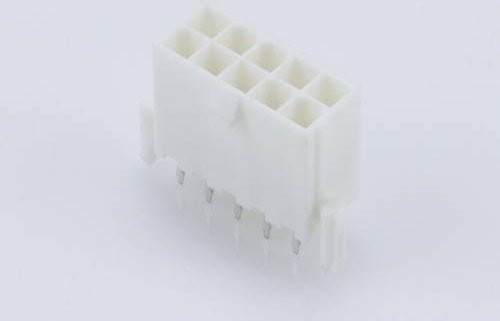 Molex Einbau-Buchsenleiste in Weiß mit 10 Polen und 4,20 mm Rastermaß - Bild 1