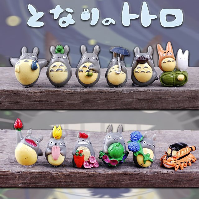 Bandai Cartoon Totoro Szene Figur, Mini Statue, Set, Bunt / Mehrfarbig - Bild 1