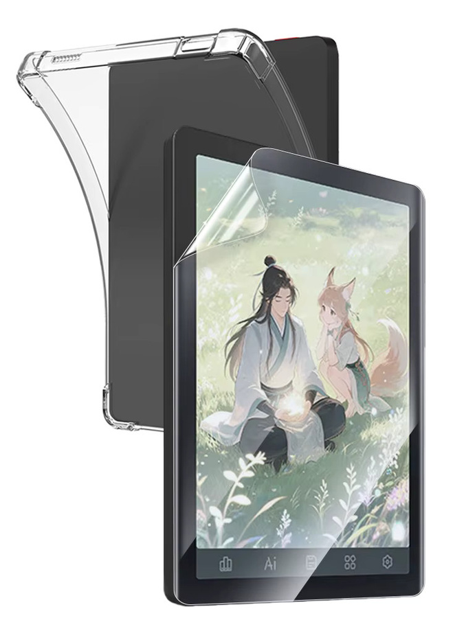 Bigme B6 Zubehör-Set mit 2-in-1-Displayschutzfolie und transparenter TPU-Hülle - Bild 5