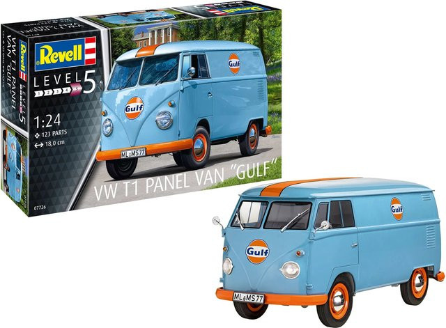 Revell VW T1 panel van Gulf, Automodell Bausatz, 1:24 - Bild 1