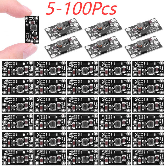 ALLOYSEED Mini DC-DC Boost Step Up Converter Spannungsregler Modul in Schwarz - Bild 1