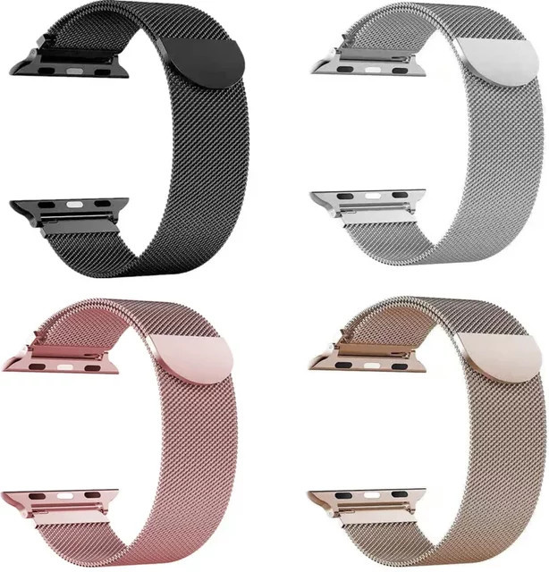 Uhrenarmband Milanaise, Edelstahl, Silber, Unisex - Bild 1