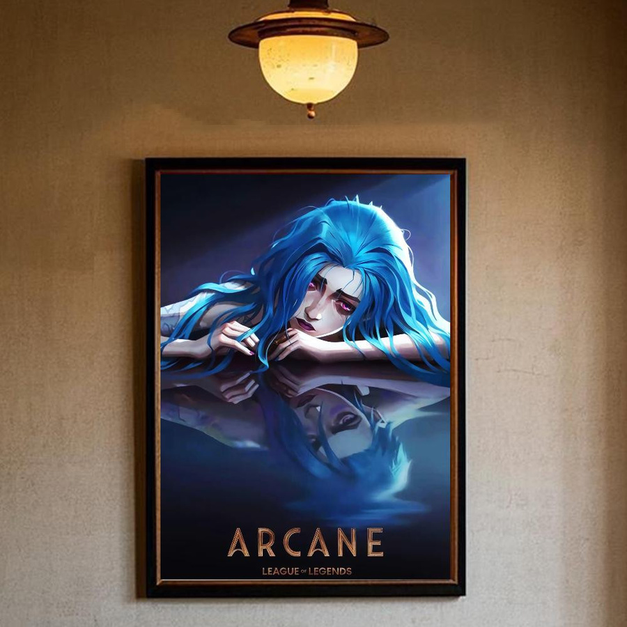 Sagittarius Gallery Arcane LOL Charakter Poster aus Segeltuch, Mehrfarbig, Breite: 21 cm, Höhe: 30 cm - Bild 4