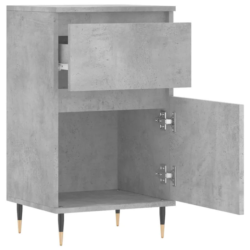 Vidaxl Kommode Modern in Grau aus Holzwerkstoff und Metall, B/T/H: 40 x 35 x 70 cm - Bild 2