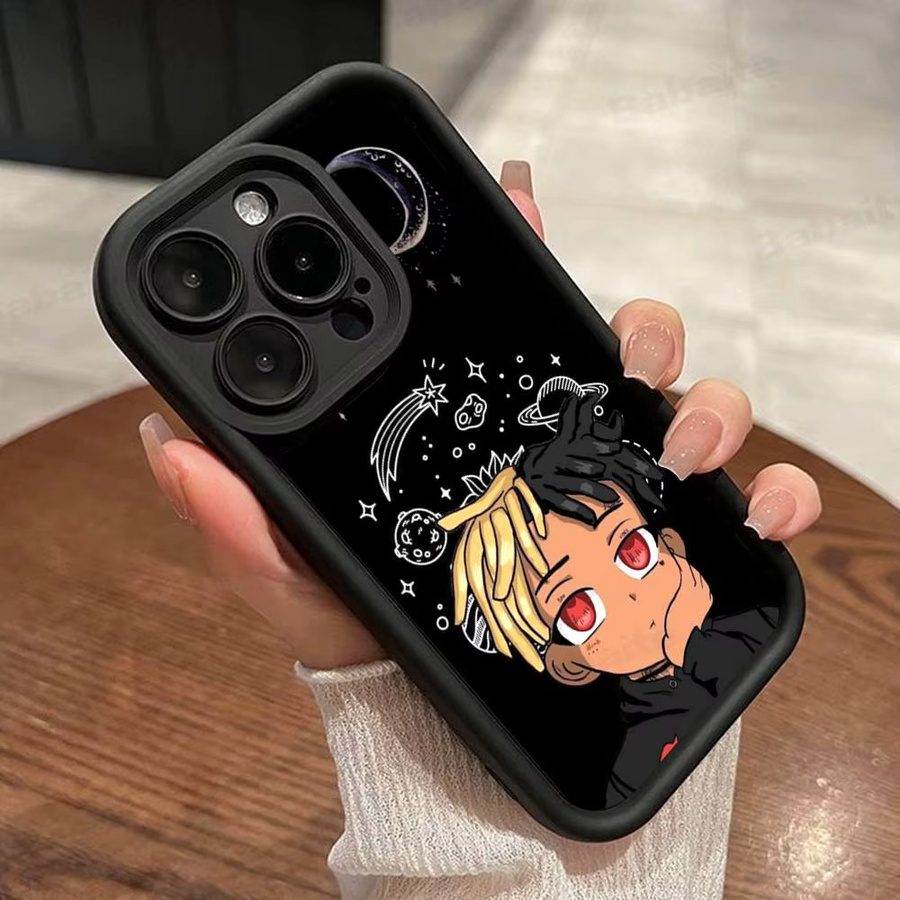 Singer J-Juice WRLD Stoßfeste Candy-Rückabdeckung für iPhone 11 bis iPhone 17 Pro Max in Multicolour - Bild 6