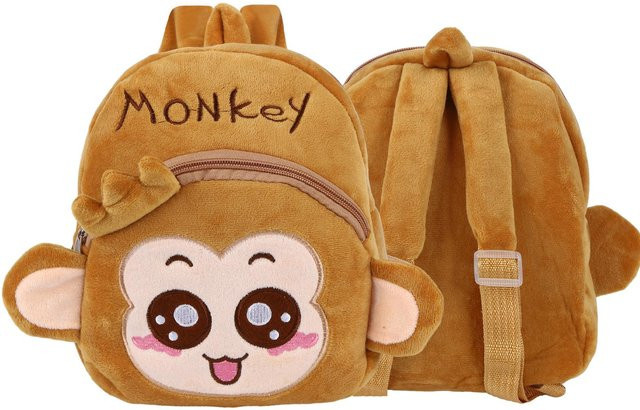 BC Pet Supplies Kleinkind Rucksack, Affe Elefant, Plüsch, beige - Bild 1