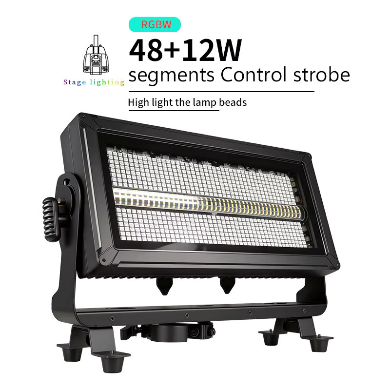 Wasserdichtes LED Stroboskoplicht 400W mit DMX-Steuerung, Superheller Outdoor-Wallwasher für Bühnenbeleuchtung, Konzerte und DJ-Einsätze, Schwarz - Bild 7