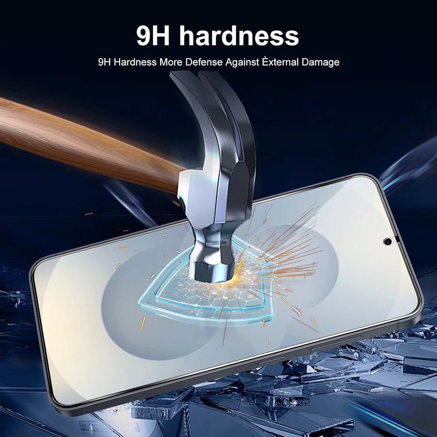 Samsung Galaxy S26 Displayschutzfolie aus gehärtetem Glas, 6,3 Zoll, transparent - Bild 4