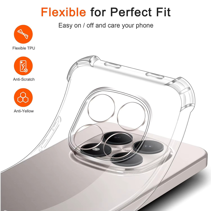 Stoßfeste transparente TPU-Schutzhülle für Xiaomi Redmi Note 15 Pro 5G, Pro+, Plus und 4G - Bild 3