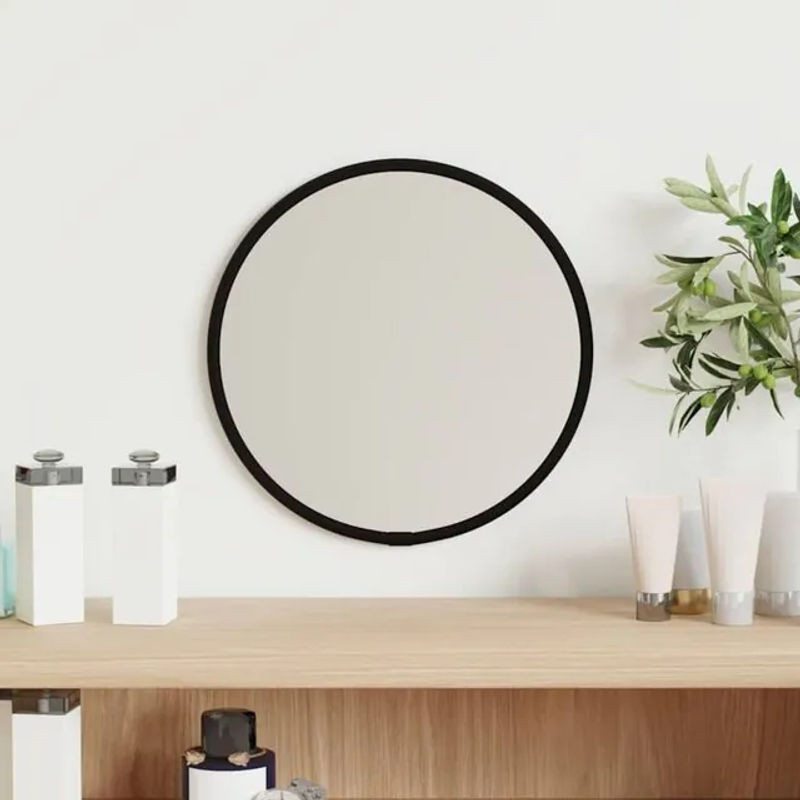 Vidaxl Wandspiegel Schwarz Rund Ø 20 cm - Bild 1