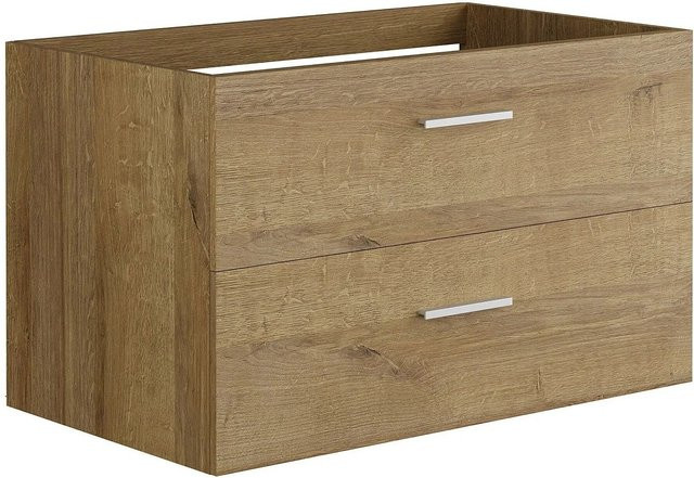Waschbeckenunterschrank Vente-unique Kayla in Naturfarben Hell Beige und Braun, Breite: 80 cm - Bild 1