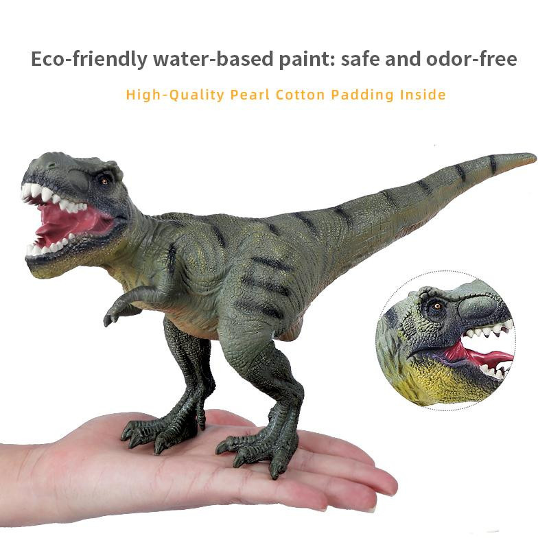 Yiran toy 1 Tyrannosaurus Rex Dinosaurier Spielzeugfigur Grün Plüsch 3-6 Jahre - Bild 1