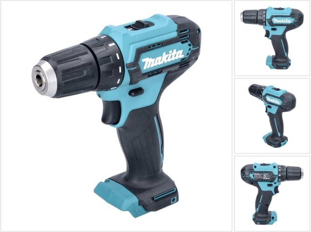 Makita Akku-Bohrschrauber DF333DZ Solo in Blau/Schwarz mit 10,8V, 2 Geschwindigkeiten und 10 mm Bohrfutter - Bild 2