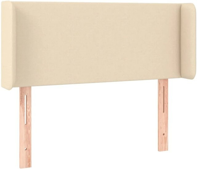 vidaXL LED Kopfteil in Creme mit USB-Ladeanschluss und integrierter Beleuchtung, Breite: 83 cm, Tiefe: 16 cm, Höhe: 78 bis 88 cm - Bild 1
