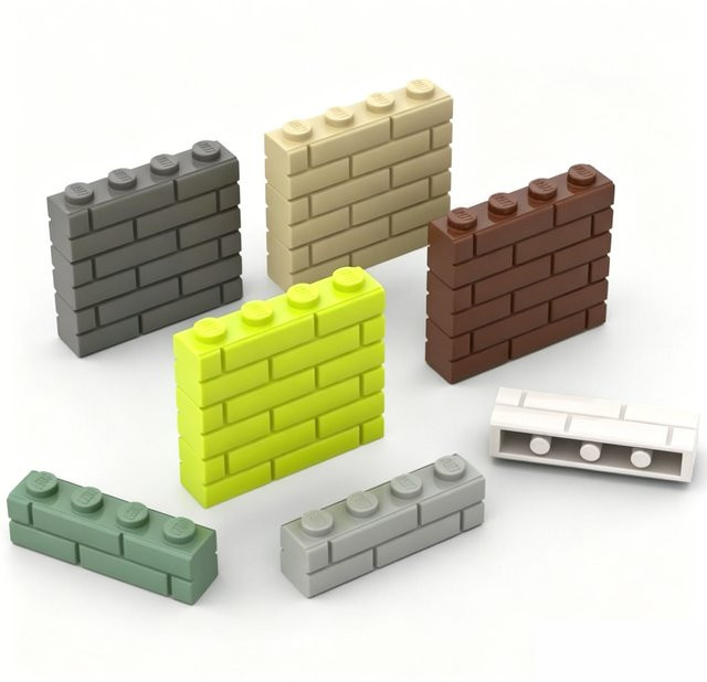 JIAJIALE Bausteine für Hauswände, 50-teiliges Set, Zubehör - Bild 1
